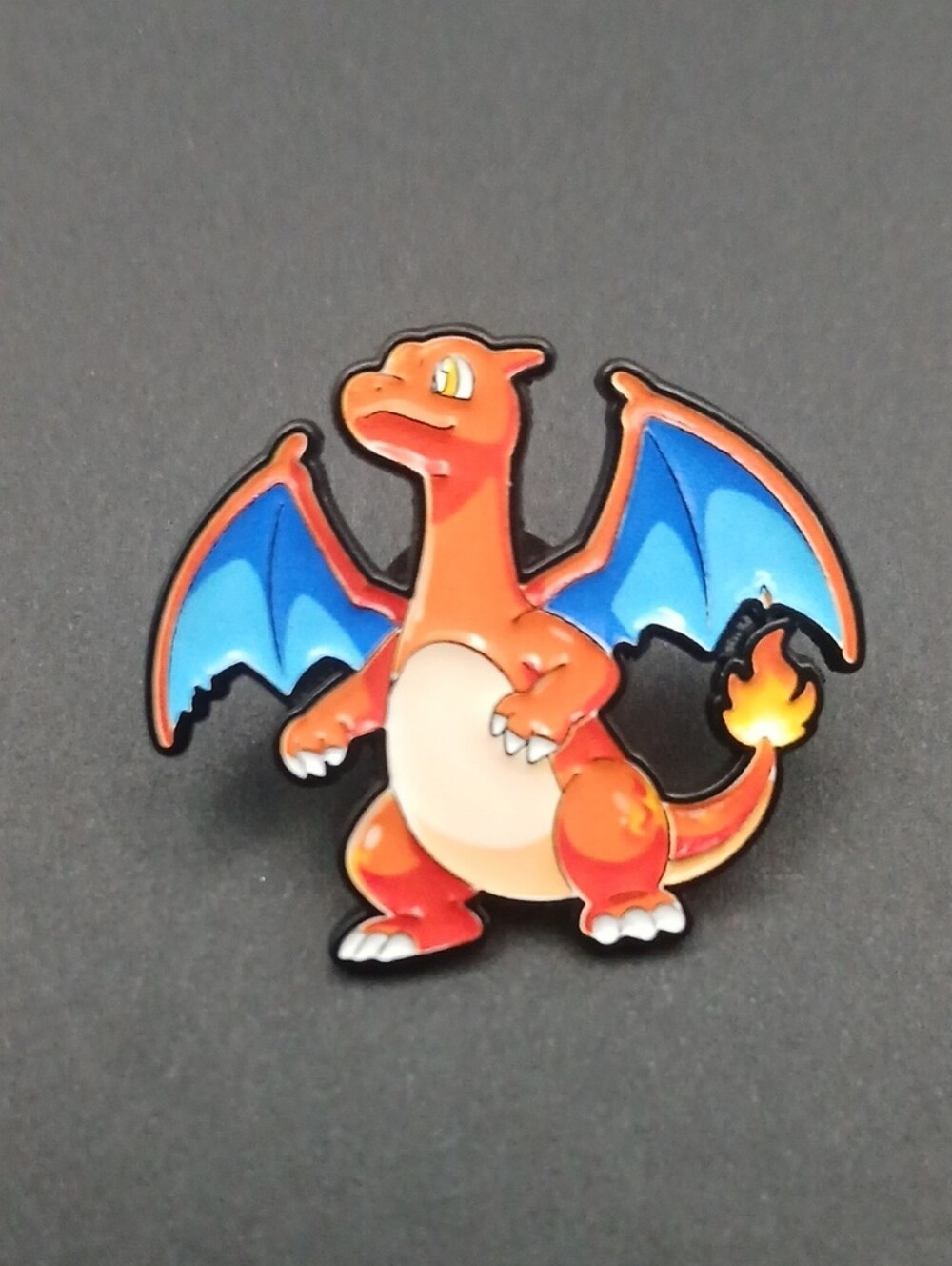 Charizard Enamel Pin - Orange & Blue Dragon